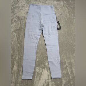 Spiderz Softball Leggings Women’s Small Ice Blue Pockets High Waist